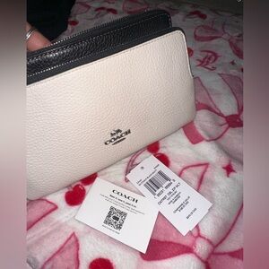 Coach Black and Cream Crossbody Bag